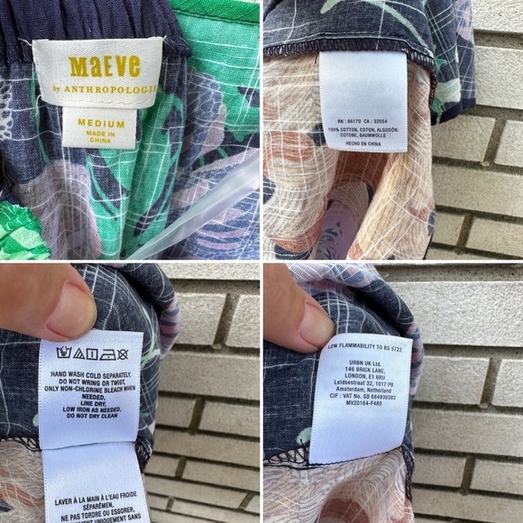 Anthropologie Maeve Cut-Out Maxi Dress Navy Blue Floral Print - Picture 13 of 14